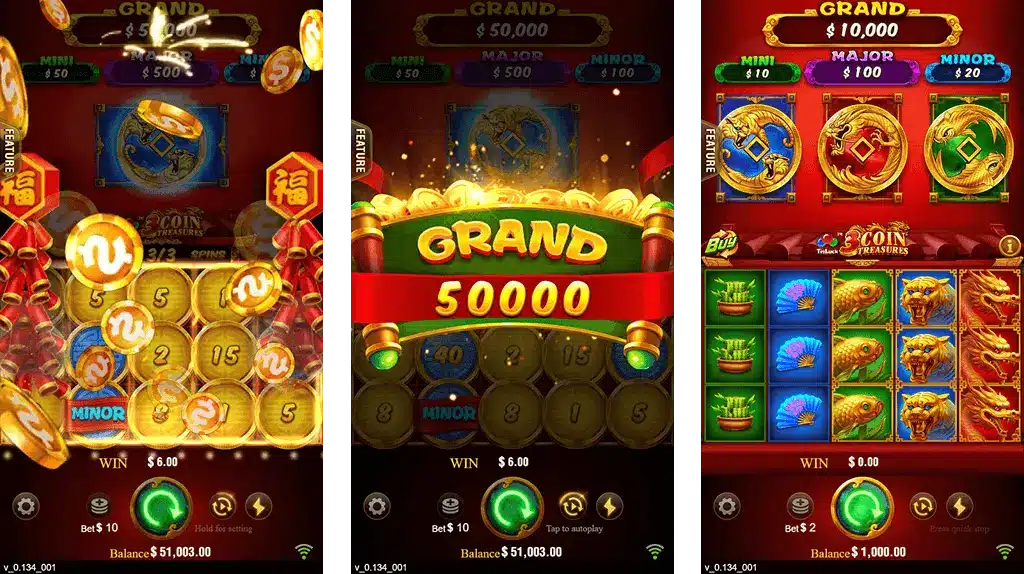 3 Coins Pb14 Bonus